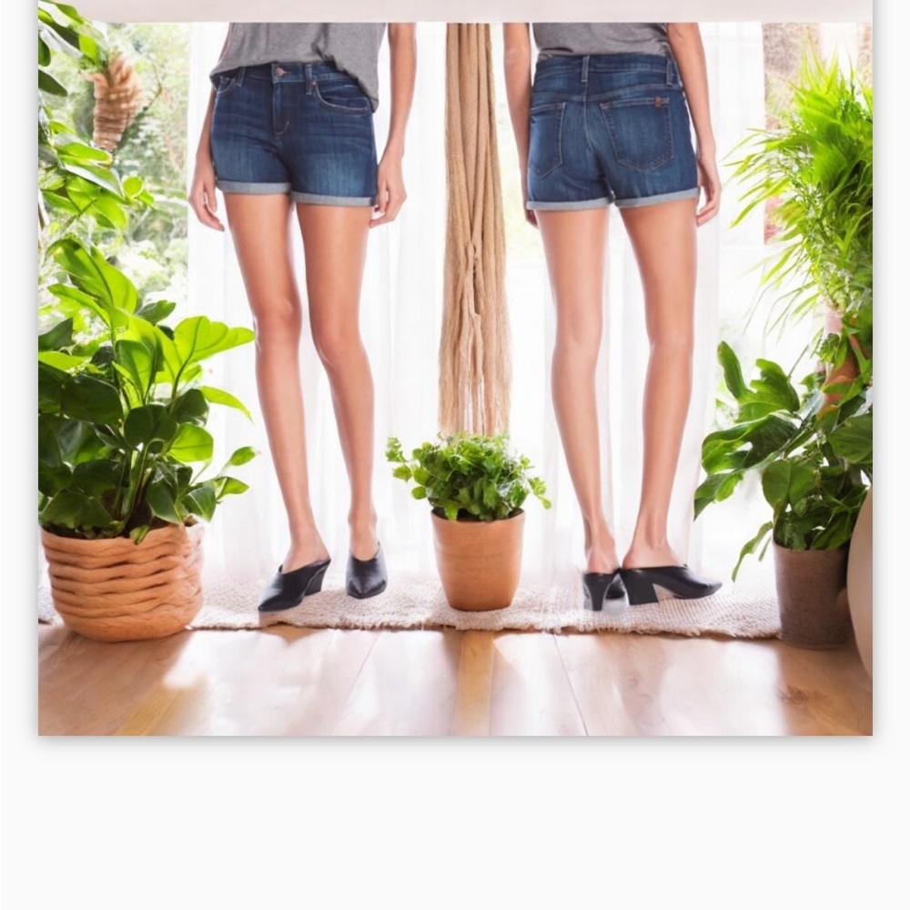 Joe's Jeans Genna Denim Short-Sz 29-Wear Rolled or Reg!-midrise-EUC-Whiskering☀️